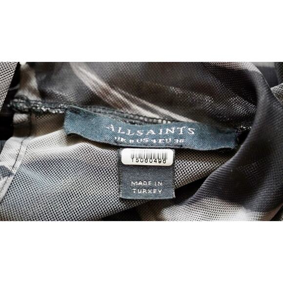 AllSaints Hanna Iris Dress Sz 4 - Picture 7 of 7